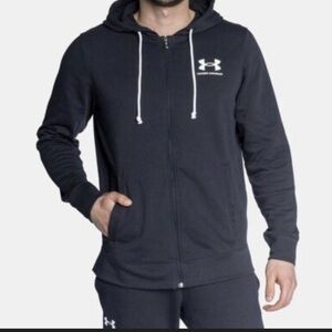 Under Armour Black Full-Zip Hoodie Mens Large